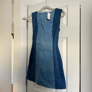 Pilcro Anthropologie Two-Tone Denim Sleeveless Dress